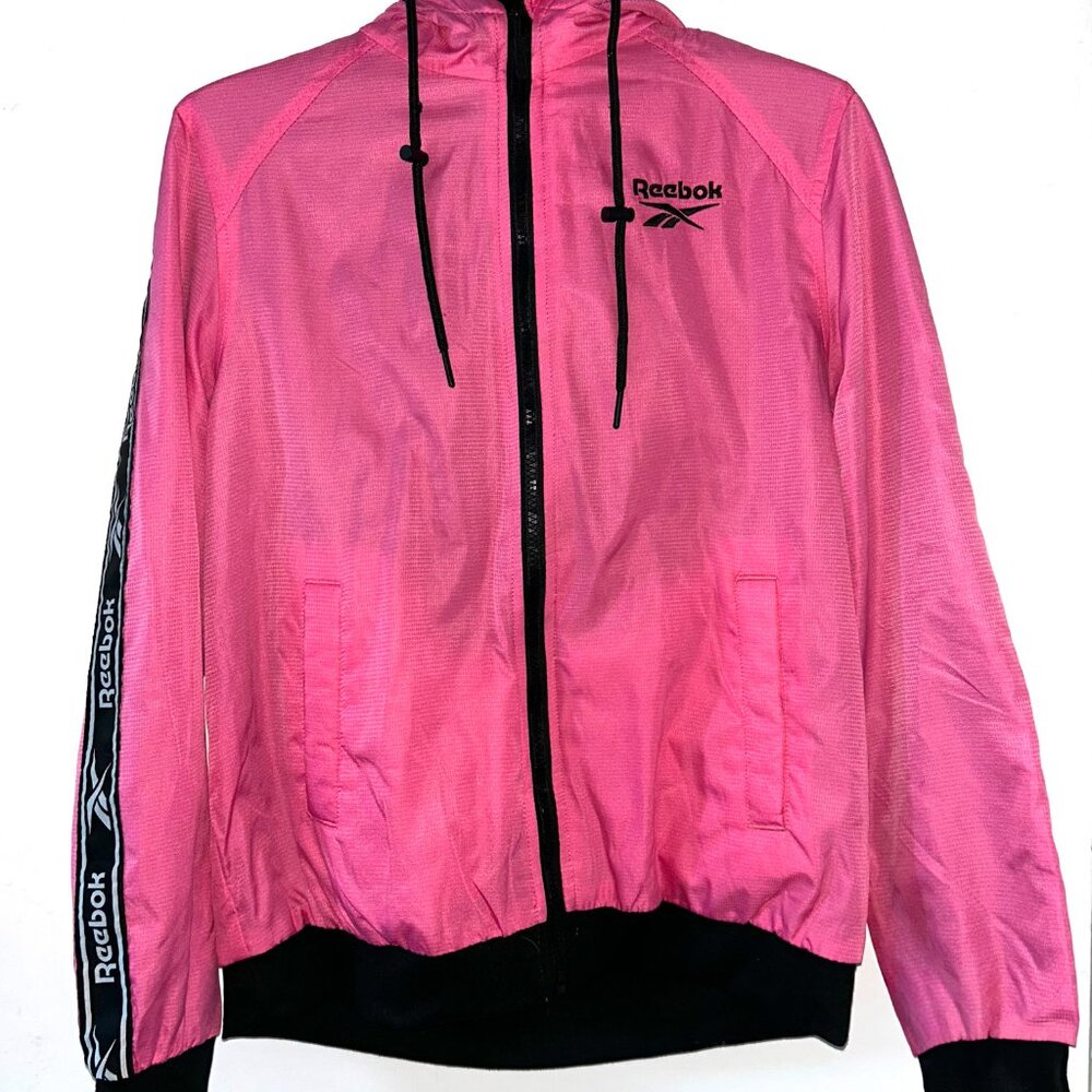 Pink Reebok windbreaker jacket